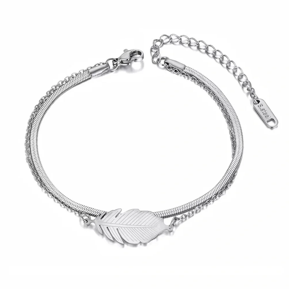 Women Stainless Steel Snake Chain Bracelet - Picture 2 of 6